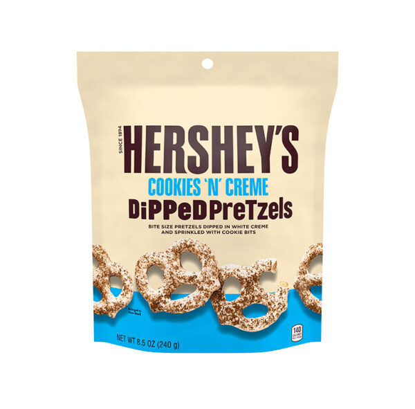 Küpsised Dipped Pretzels Cookies n Cream, HERSHEY'S, 240g