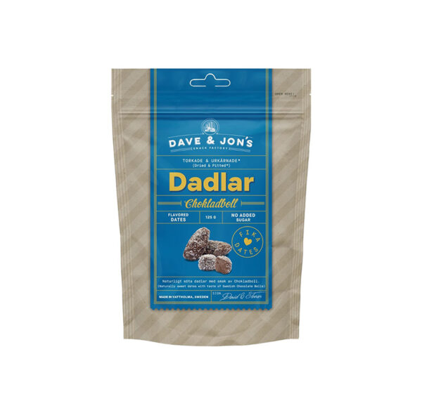Dave & Jon’s maitsestatud datlid “Chocolate balls” 125g