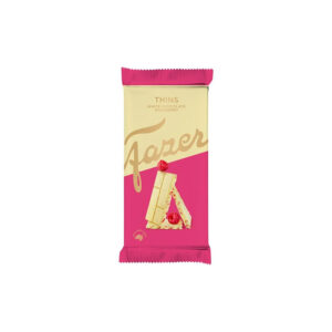 KARL FAZER Thins valge šokolaad vaarikaga, 95 g