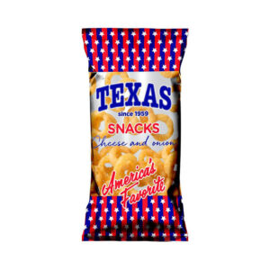 TEXAS juustu- ja sibulamaitselised maisirõngad 50g