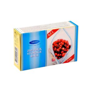 Säilituskotid sulguritega 500ml, SMILE, 25 tk