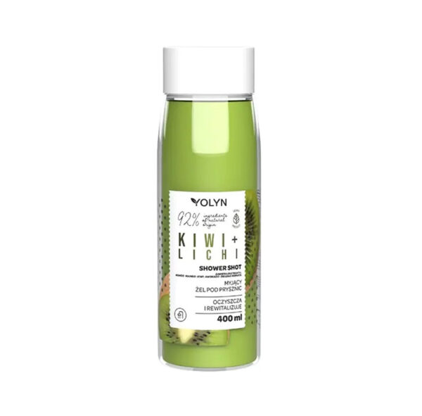 Dušigeel kiivi & litši shot, YOLYN, 400 ml