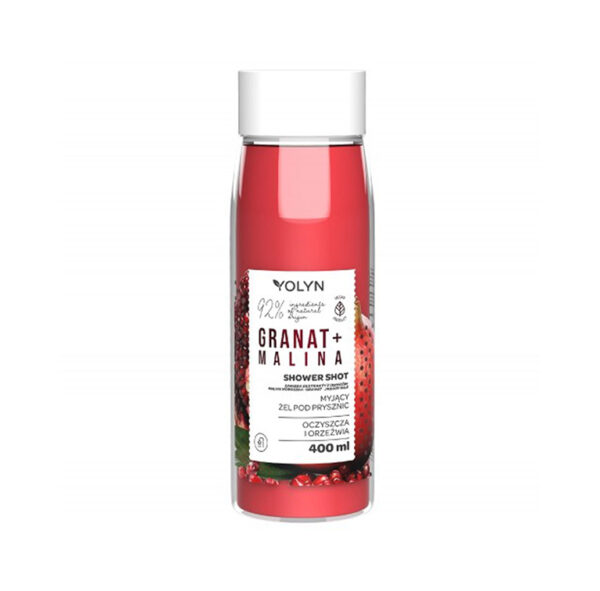Dušigeel granaatõuna & vaarika shot, YOLYN, 400 ml