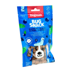 DOGMAN Koerale Putukasnäkk mustikaga 80g