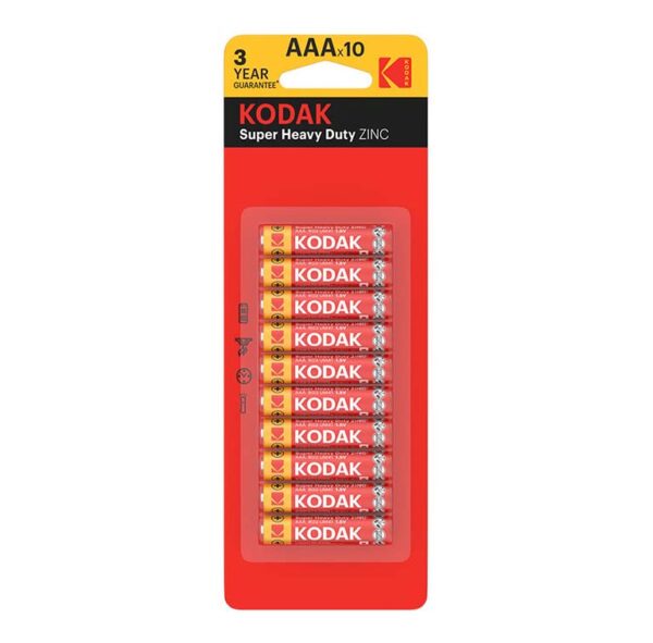 Patareid AAA süsinik-tsink, KODAK, 10 tk