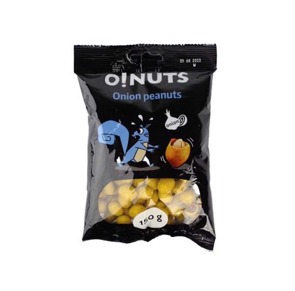 Maapähklid O! NUTS, sibula maitse, 150 g